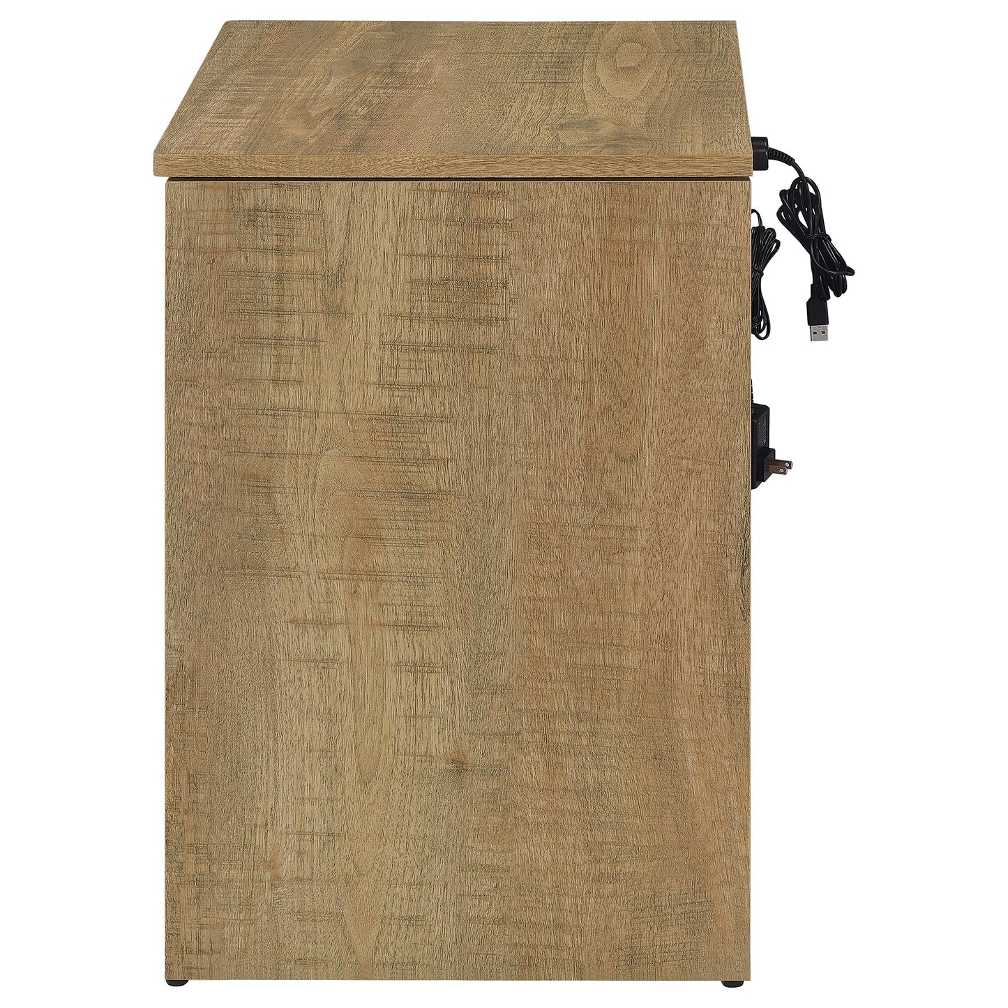 Fabre 1-drawer Extendable Top Nightstand Bedside Table Mango