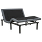 Weston Full Dual-Motor Massage Adjustable Bed Base in Black and Grey