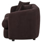 Delroy 2-Seat Stationary Loveseat Aubergine Polyester Upholstery