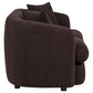 Delroy 2-Seat Stationary Loveseat Aubergine Polyester Upholstery