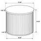 Coffey Round Mango Wood End Table Light Brown
