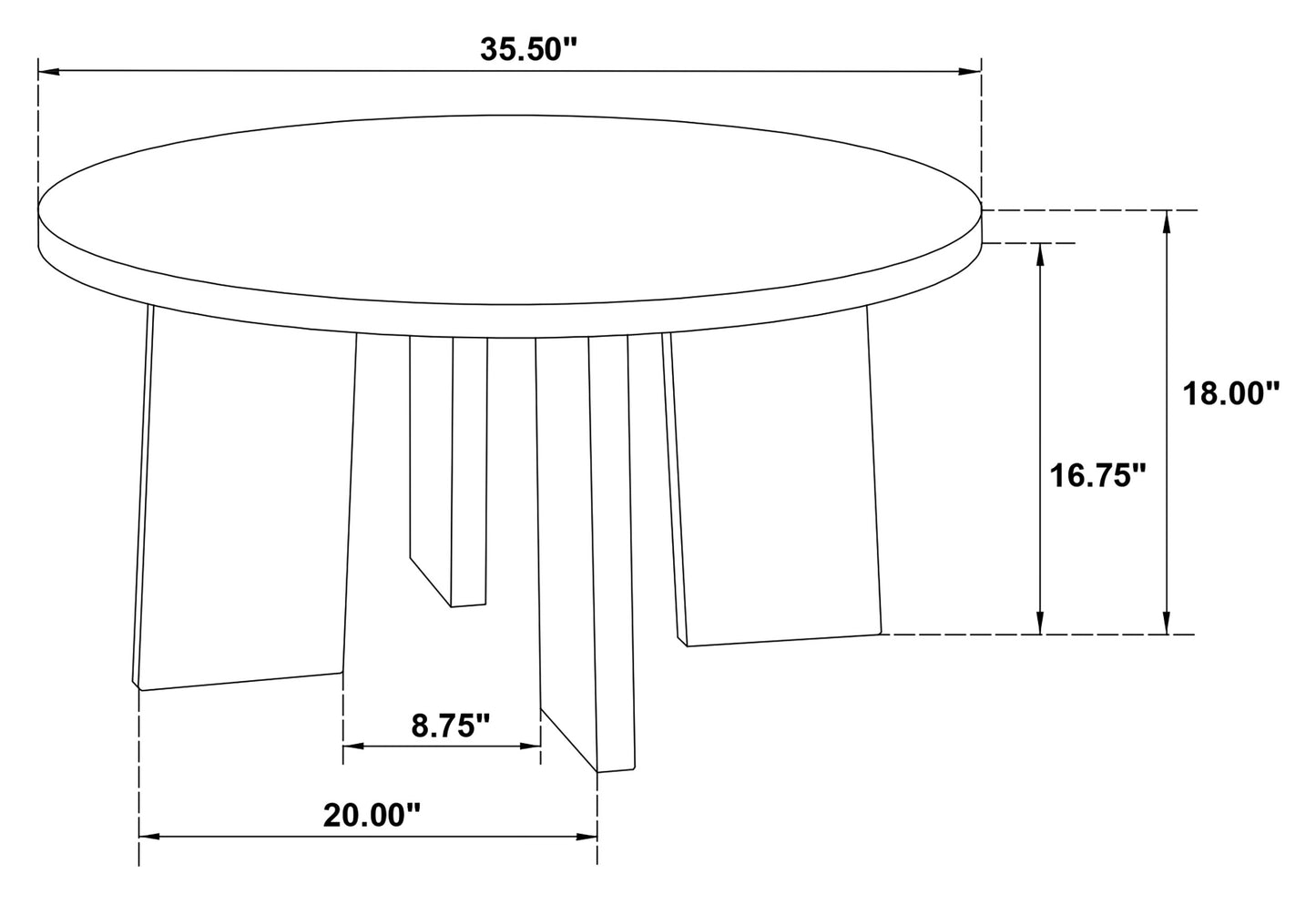 Strouse 2-Piece Round Coffee and End Table Set in Natural Oak