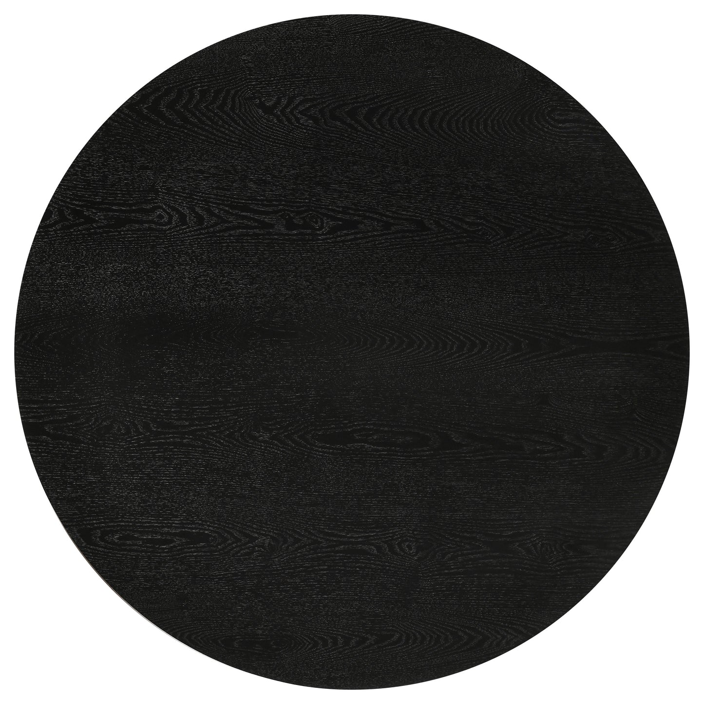 Strouse 3-Piece Round Coffee and End Table Set in Black