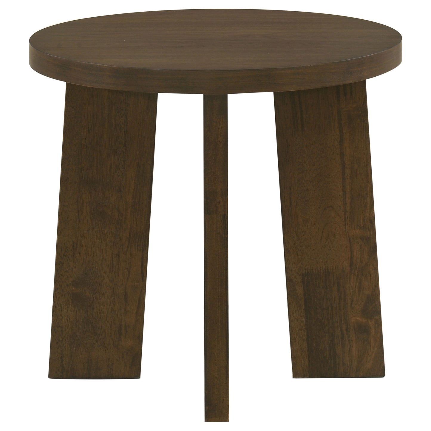 Strouse 3-Piece Round Coffee and End Table Set in Walnut
