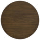 Strouse 3-Piece Round Coffee and End Table Set in Walnut