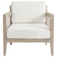 Cantu Seagrass Accent Chair White and Weathered Natural