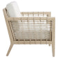 Cantu Seagrass Accent Chair White and Weathered Natural