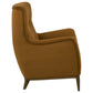 Catala Upholstered High Back Accent Chair Rust and Coffee