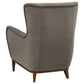 Catala Upholstered High Back Accent Chair Stone and Coffee