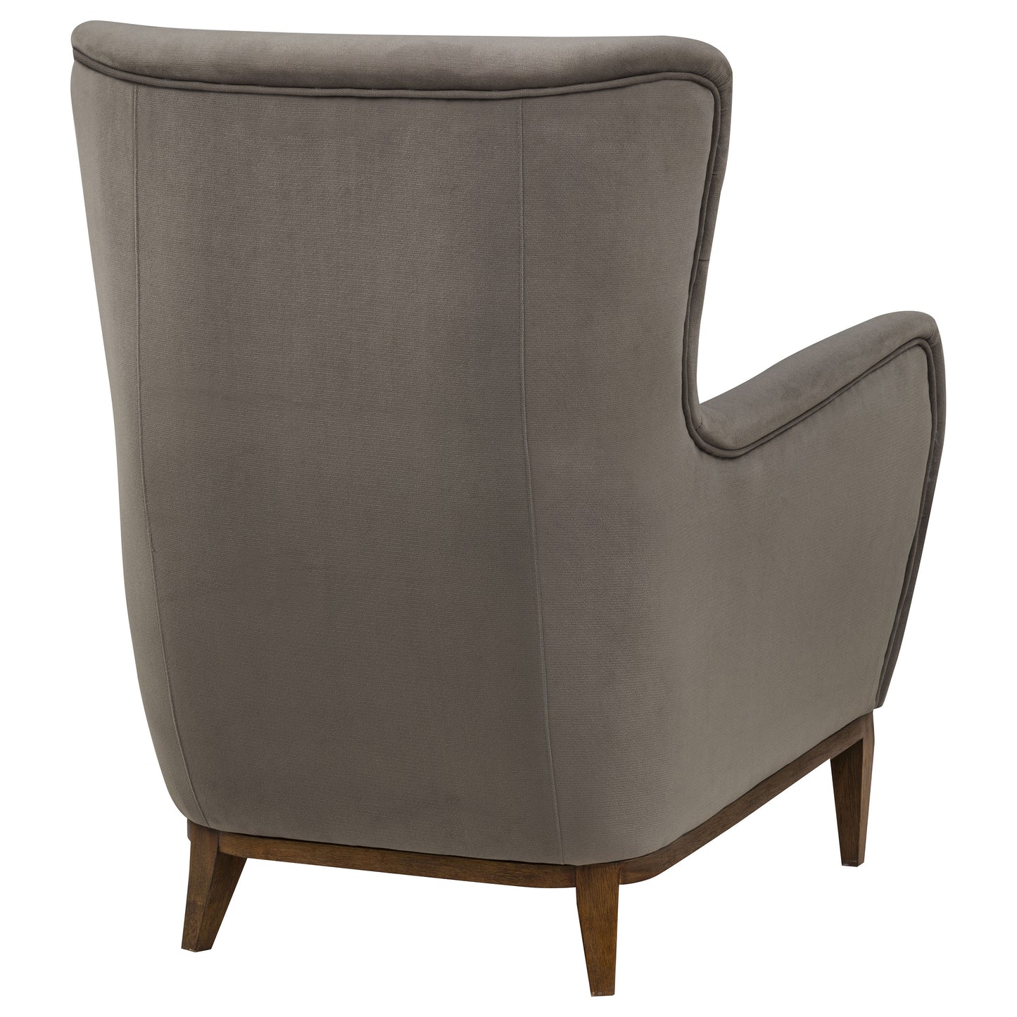 Catala Upholstered High Back Accent Chair Stone and Coffee