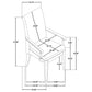 Cresswell Upholstered Dining Arm Chair Tan (Set of 2)
