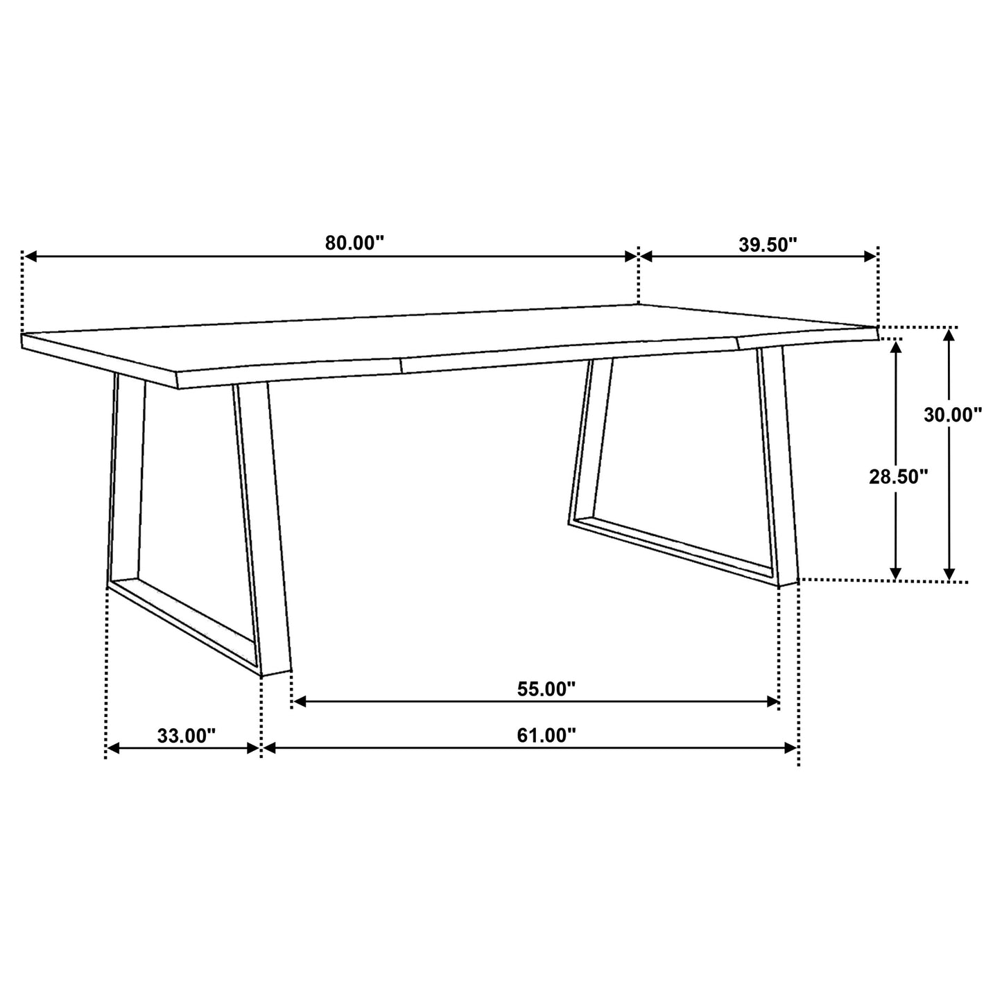 Selwyn 80-inch Live Edge Solid Wood Dining Table Light Sheesham