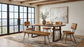 Selwyn 80-inch Live Edge Solid Wood Dining Table Light Sheesham
