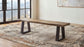 Selwyn Live Edge Solid Wood Dining Bench Light Sheesham