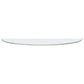 Naser 48-inch Round Glass Top Dining Table Dark Walnut