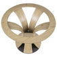 Naser 48-inch Round Glass Top Dining Table Light Oak
