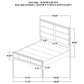 Farre 4-piece Eastern King Storage Bedroom Set Dark Brown / Beige