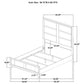 Farre Queen Upholstered Panel Bed Dark Brown