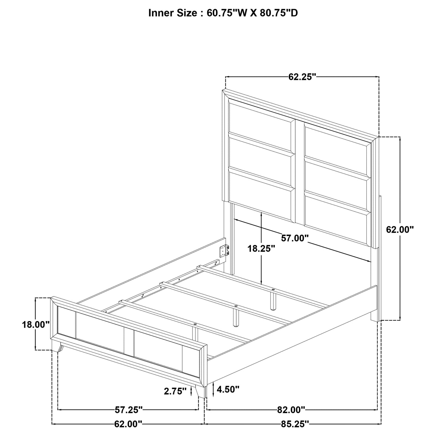Farre 5-piece Queen Bedroom Set Dark Brown