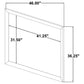 Farre Dresser Mirror Dark Brown