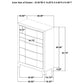Farre 5-drawer Chest of Drawers Dark Brown