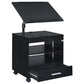 Lerma 1-drawer Adjustable Tray Top Nightstand with Speaker Black Ash