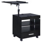 Lerma 1-drawer Adjustable Tray Top Nightstand with Speaker Black Ash