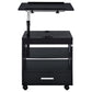 Lerma 1-drawer Adjustable Tray Top Nightstand with Speaker Black Ash