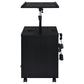 Lerma 1-drawer Adjustable Tray Top Nightstand with Speaker Black Ash