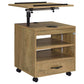 Lerma 1-drawer Adjustable Tray Top Nightstand with Speaker Mango