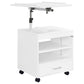 Lerma 1-drawer Adjustable Tray Top Nightstand with Speaker White High Gloss
