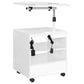 Lerma 1-drawer Adjustable Tray Top Nightstand with Speaker White High Gloss