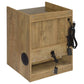 Furda 2-drawer LED Nightstand Bedside Table with Speaker Mango