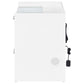 Furda 2-drawer LED Nightstand Bedside Table with Speaker White High Gloss