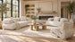 Eskola Chenille Accent Chair with Rounded Shelter Arms Ivory