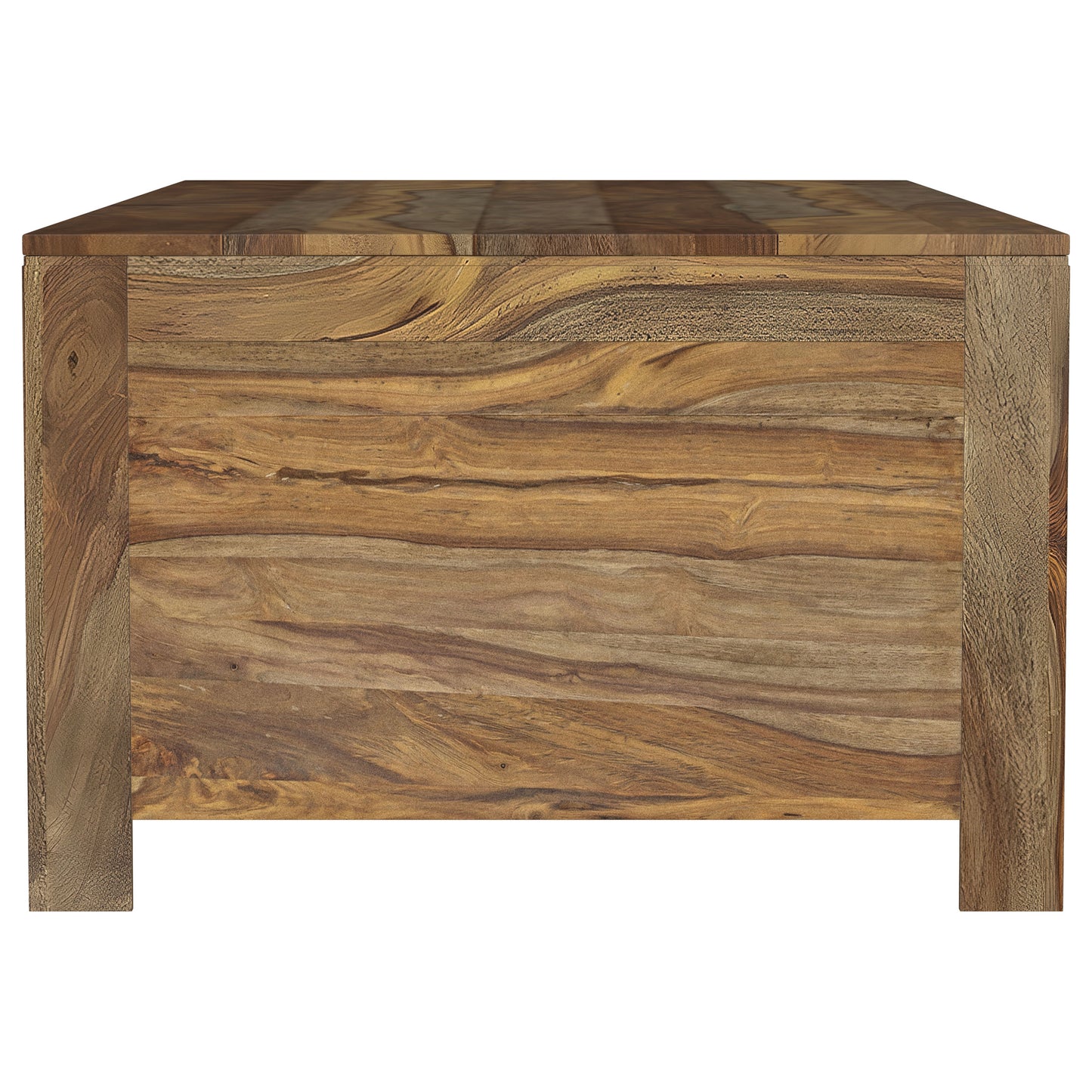 Esther 3-Piece Solid Sheesham Coffee and End Table Set Natural