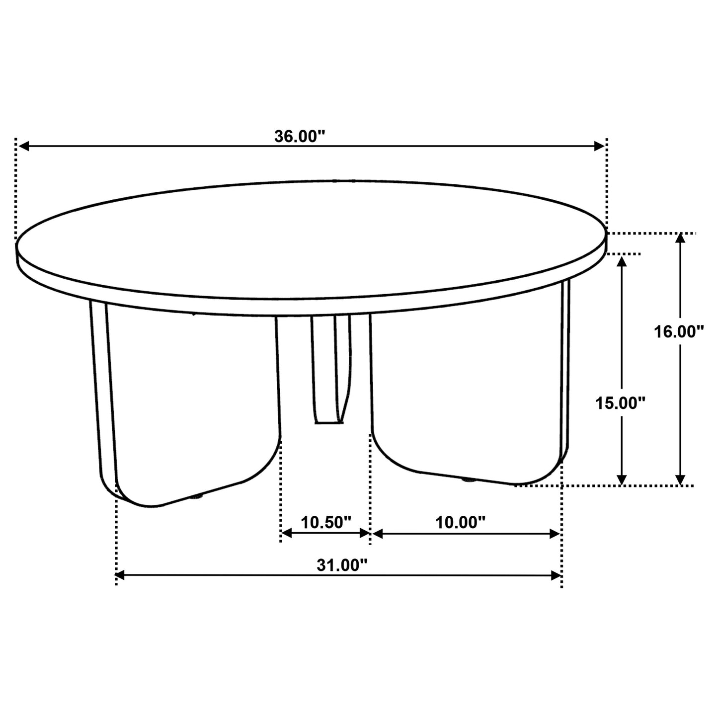 Dale 3-Piece Round Mango Wood Coffee and End Table Set Honey Mango