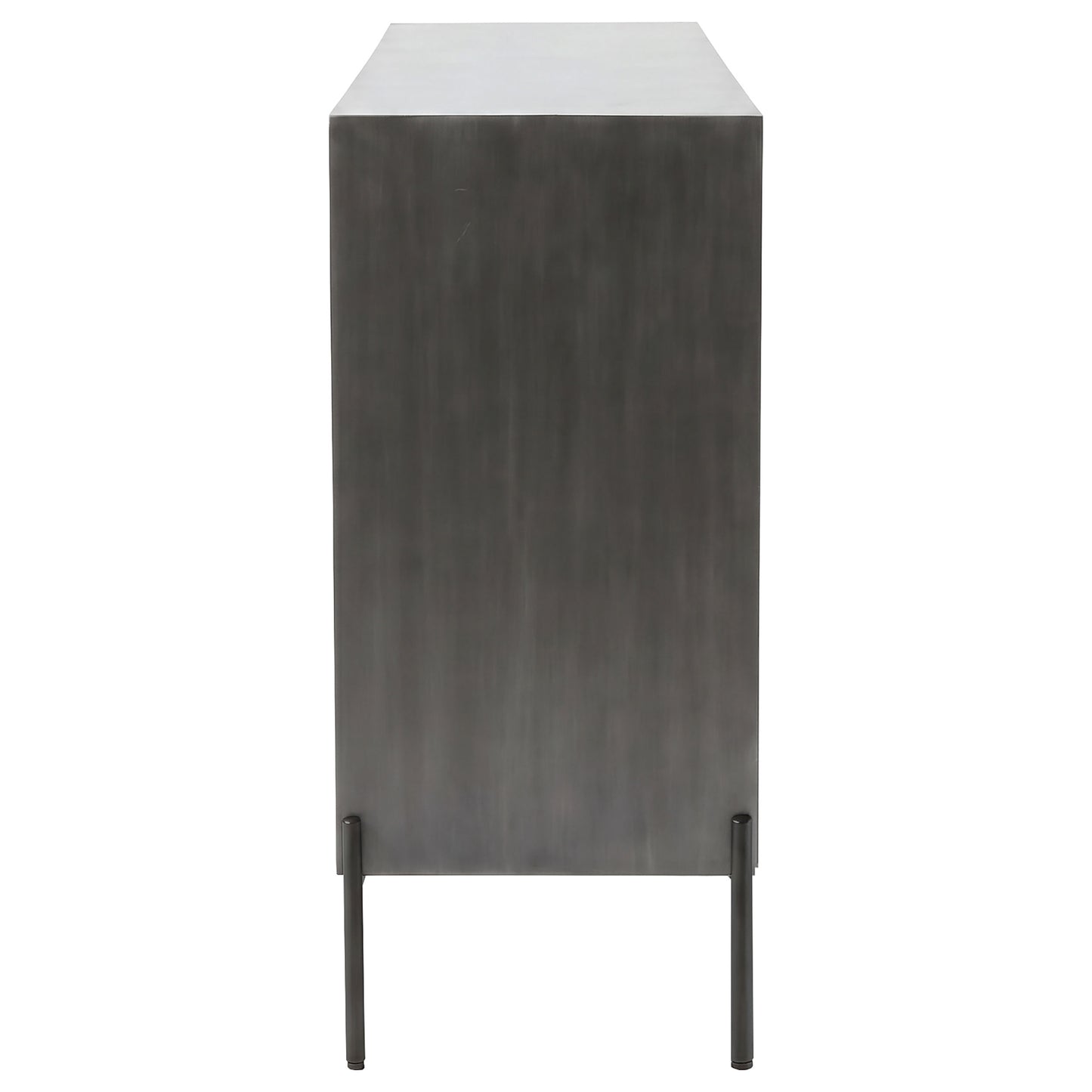 Krause 3-door Bone Inlay Accent Cabinet Grey and Black