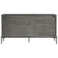 Krause 3-door Bone Inlay Accent Cabinet Grey and Black