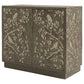Parkes 2-door Bone Inlay Accent Cabinet Distressed Grey