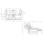 Rojas 2-Piece Dual Power Reclining Sofa Set with Drop-Down Console Greige