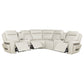 Rojas 3-Piece Dual Power L-Shaped Sectional Sofa with Bluetooth Greige