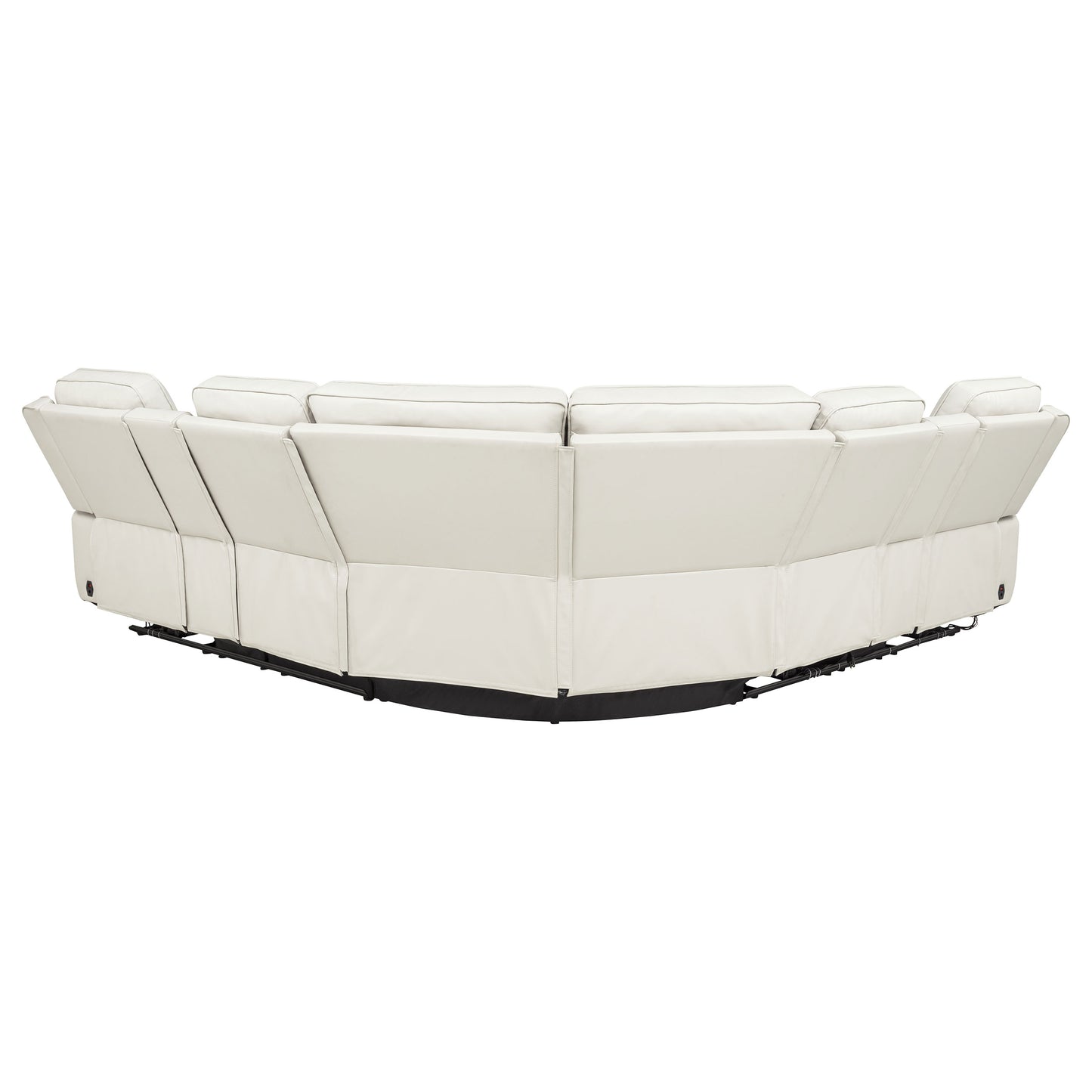 Rojas 3-Piece Dual Power L-Shaped Sectional Sofa with Bluetooth Greige