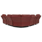 Rojas 3-Piece Dual Power Reclining L-Shaped Sectional with Bluetooth Red