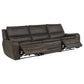 Marcell 3-Piece Transitional Power Reclining Sofa with USB Charging Grey