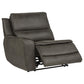 Marcell 5-Piece 3-Seat Power Home Theater Seating with Dual Consoles Grey