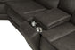 Marcell 3-Piece Power Reclining Loveseat with Charging Console Grey