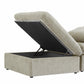 Sky Air Tan Linen Feather Cloud Sectional Sofa Couch