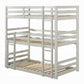 Manda Twin Triple Bunk Bed in Light Wood Finish
