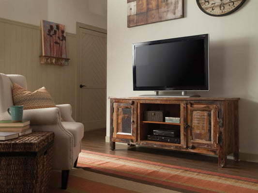 Rustic Reclaimed Wood TV Stand